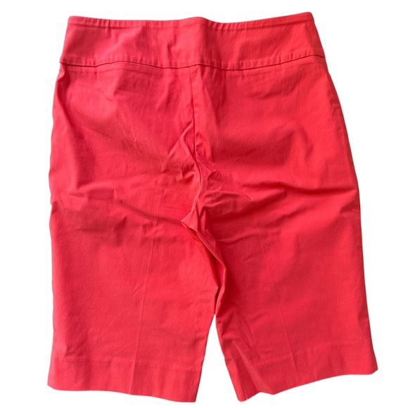 Peck & Peck Women's City Shorts In Coral Size 8 - Picture 3 of 4
